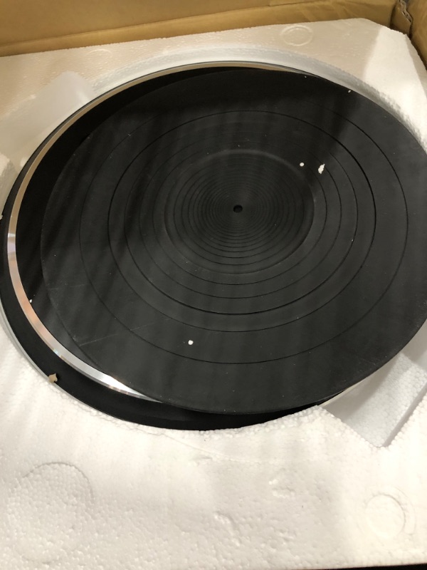 Photo 2 of ***USED - NO POWER CORD OR ACCESSORIES - UNABLE TO TEST***
Technics Turntable, Premium Class HiFi Record Player with Coreless Direct, Stable Playback, Audiophile-Grade Cartridge and Auto-Lift Tonearm, Dustcover Included – SL-100C, Black (SL-100C-K)