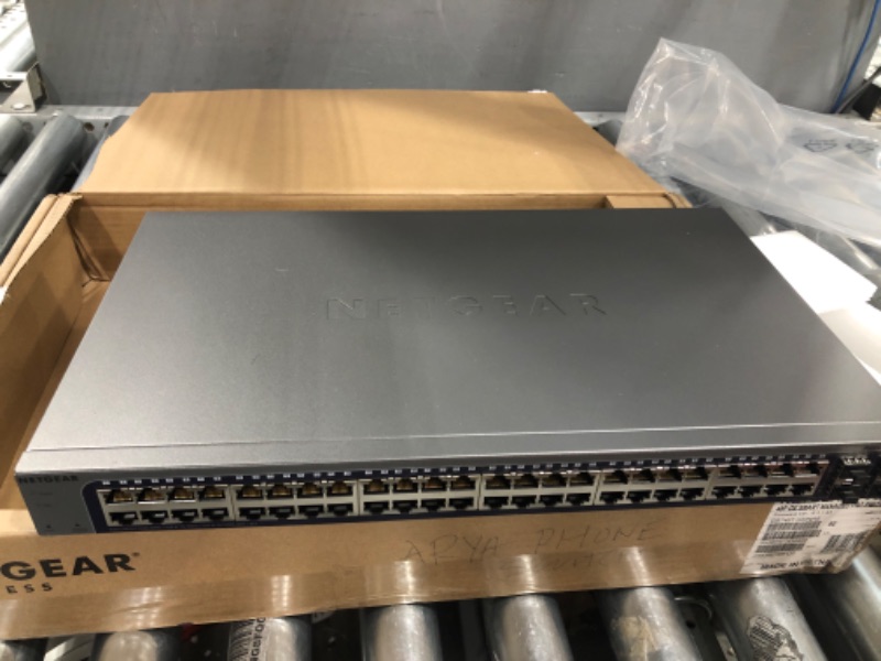 Photo 2 of NETGEAR 48-Port Gigabit Ethernet Smart Switch (GS748T) - Managed, with 2 x 1G SFP and 2 x 1G Combo, Desktop or Rackmount, and Limited Lifetime Protection