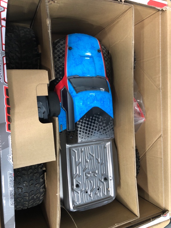 Photo 2 of ARRMA RC Truck 1/10 VORTEKS 4X2 Boost MEGA 550 Brushed Stadium Truck RTR (Batteries and Charger Not Included), Gunmetal, ARA4105V4T2