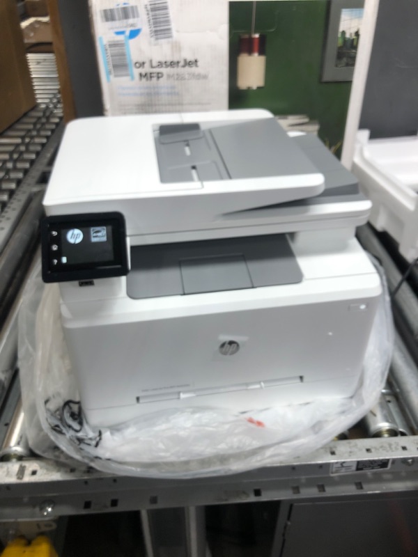 Photo 2 of HP Color LaserJet Pro M283fdw Wireless All-in-One Laser Printer, Remote Mobile Print, Scan & Copy, Duplex Printing, Works with Alexa (7KW75A), White