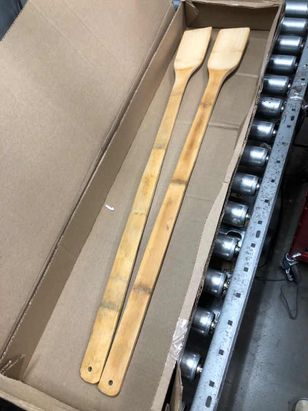 Photo 2 of 2 Pieces 36 Heavy Duty Wooden Mixing Paddle Seafood Boil Pot Paddle Cooking Paddle Wood Home Brew Paddle for Crawfish Boil Pot Seafood Camping Restaurants
