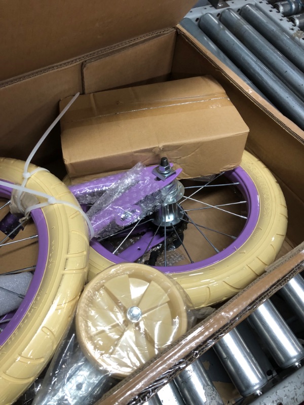 Photo 2 of ACEGER Girls Bike with Basket, Kids Bike for 3-13 Years, 14 inch with Training Wheels, 16 inch with Training Wheels and Kickstand, 20 inch with Kickstand but no Training Wheels. Purple Without Fenders 20 Inch With Kickstand