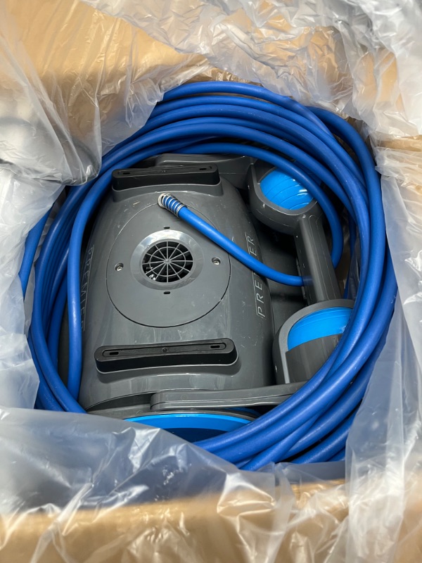 Photo 3 of Dolphin Premier Robotic Pool Cleaner with Powerful Dual Scrubbing Brushes and Multiple Filter Options, Ideal for In-ground Swimming Pools up to 50 Feet.