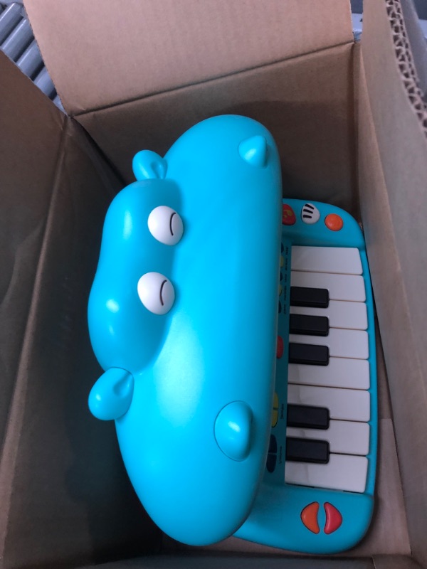 Photo 2 of B. toys- Hippo Pop- Musical Toy Keyboard – Play Piano – Songs, Sounds & Lights – Musical Instrument for Toddlers, Kids – 12 Months +