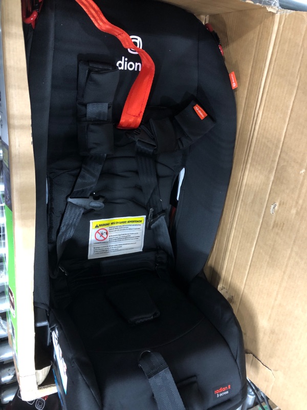 Photo 2 of Diono Radian 3R, 3-in-1 Convertible Car Seat, Rear Facing & Forward Facing, 10 Years 1 Car Seat, Slim Fit 3 Across, Jet Black Radian 3R Fits 3 Across Black Jet