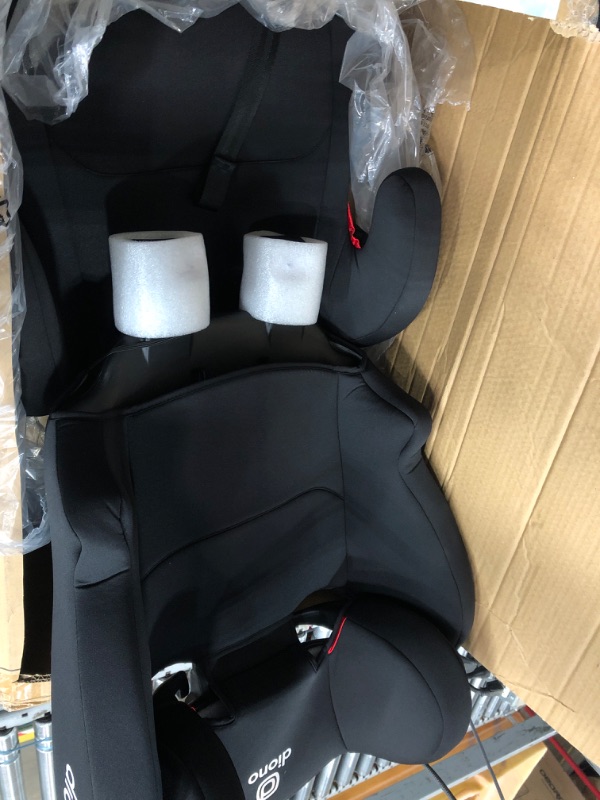 Photo 2 of Diono Cambria 2 XL 2022, Dual Latch Connectors, 2-in-1 Belt Positioning Booster Seat, High-Back to Backless Booster with Space and Room to Grow, 8 Years 1 Booster Seat, Black NEW! Black