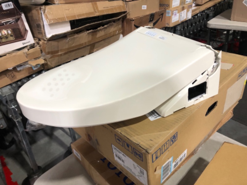 Photo 7 of ***MAJOR DAMAGE - NOT FUNCTIONAL - FOR PARTS ONLY - NONREFUNDABLE - SEE COMMENTS***
TOTO SW3084#12 WASHLET C5 Electronic Bidet Toilet Seat with PREMIST and EWATER+ Wand Cleaning