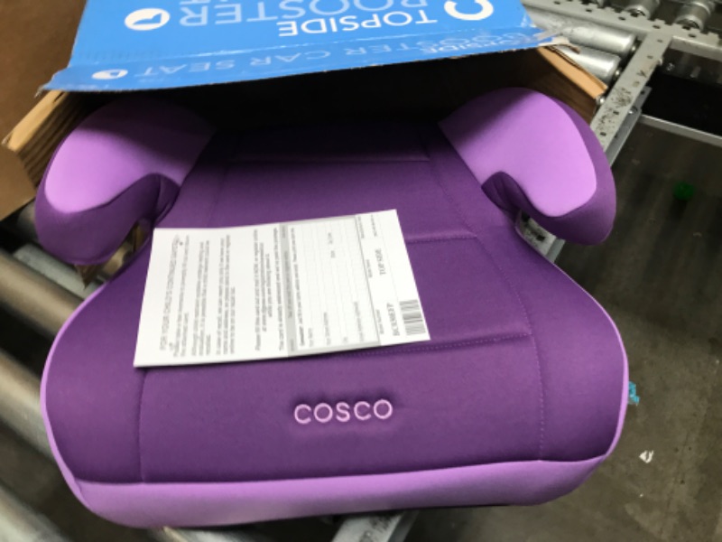 Photo 2 of Cosco Topside Booster Car Seat - Easy to Move, Lightweight Design (Grape), 1 Count (Pack of 1)