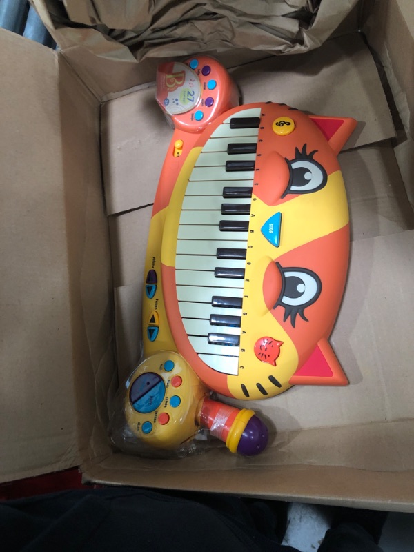 Photo 2 of B. toys – Meowsic Toy Piano – Children’S Keyboard Cat Piano with Toy Microphone For Kids 2 years + Without additional batteries