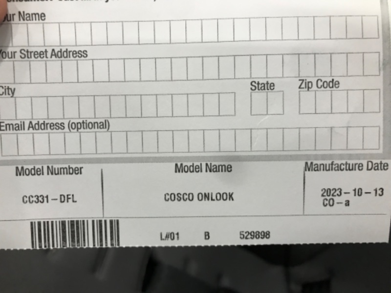 Photo 3 of Cosco Onlook 2-in-1 Convertible Car Seat, Rear-Facing 5-40 pounds and Forward-Facing 22-40 pounds and up to 43 inches, Black Arrows