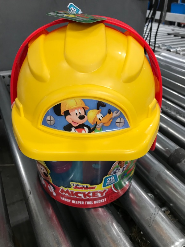 Photo 2 of Disney Junior Mickey Mouse Handy Helper Tool Bucket Construction Role Play Set, 25-pieces, by Just Play