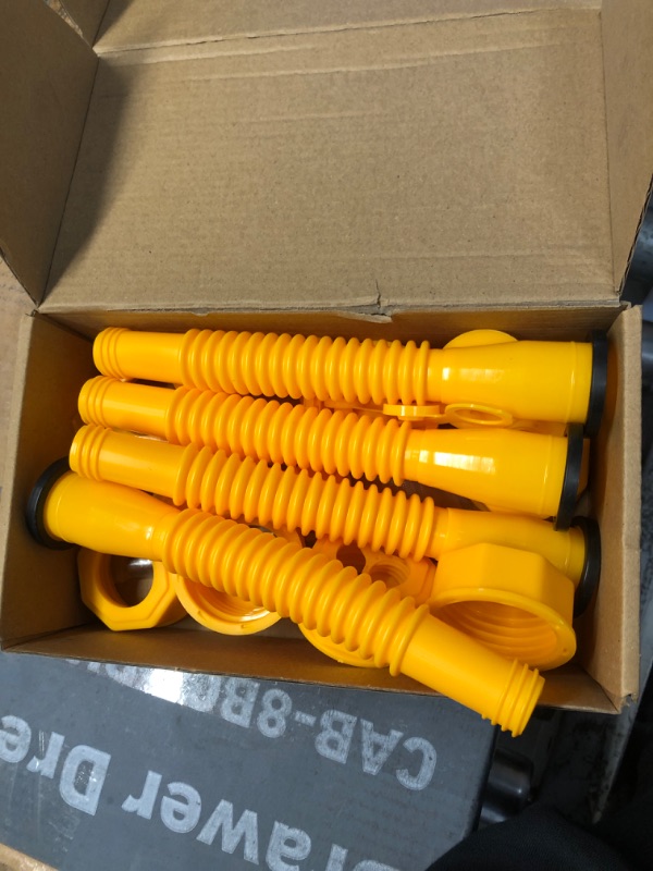 Photo 1 of 33 Pcs Gas Can Nozzle Replacement Kit, Gas Can Spouts Fits 5 Gallon Gasoline Cans, with Flexible Nozzles, Screw Collar Caps, Thicker Gasket, Spout Cap, Drill Bit and Fuel Vent Caps - for Smooth Flow