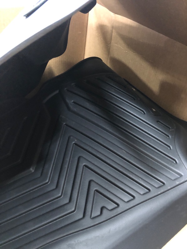 Photo 3 of YITAMOTOR Floor Mats Compatible with F150, Custom Fit Floor Liners for 2015-2023 Ford F-150 SuperCrew Cab, 1st & 2nd Row All Weather Protection, Black Bucket seats