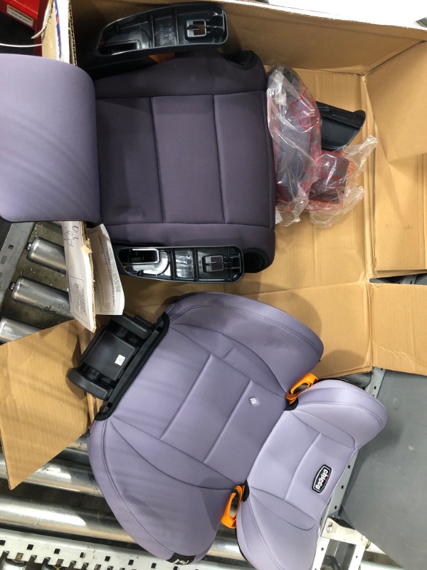 Photo 2 of Chicco KidFit ClearTex Plus 2-in-1 Belt-Positioning Booster Car Seat, Backless and High Back Booster Seat, for Children Aged 4 Years and up and 40-100 lbs. | Lilac/Purple KidFit Plus with ClearTex® No Chemicals Lilac