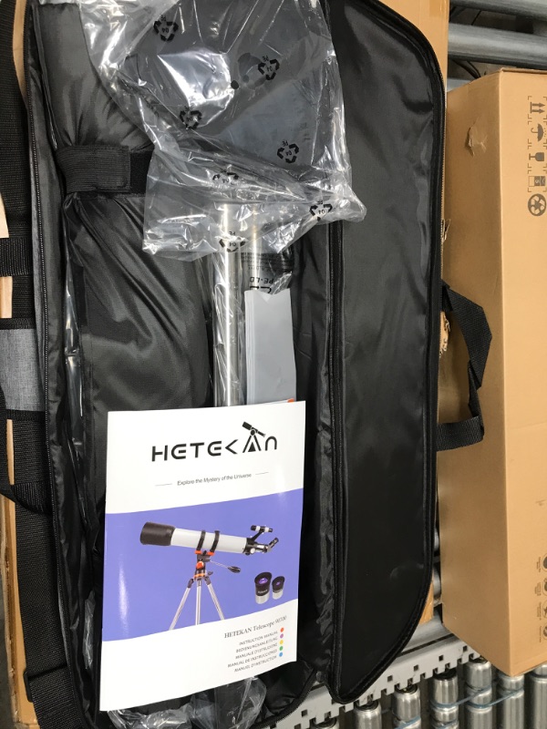 Photo 2 of ***SEE NOTE*** Hetekan Telescopes for Adults Astronomy, Telescope 90mm Aperture 700mm for Adults Kids & Beginners,Refractor Telescope with Tripod, Finderscope and Phone Adapter Telescope90700