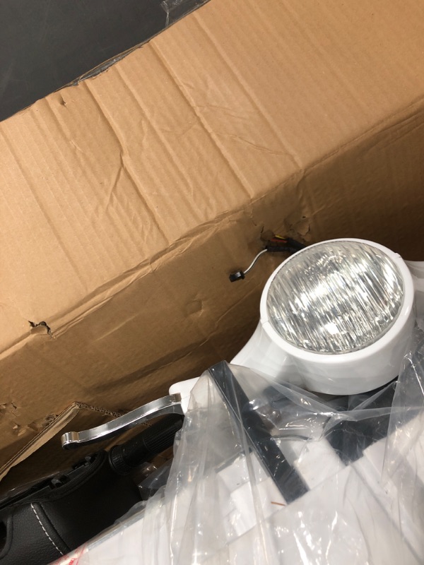 Photo 1 of Best Ride On Cars Vespa Scooter, 12V Battery Powered Ride On Car, White, Large