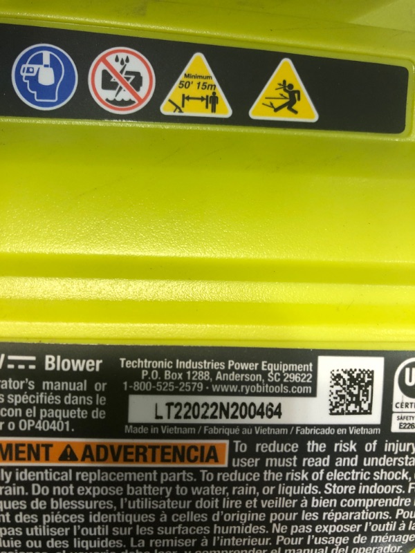 Photo 1 of 40V HP Brushless Whisper Series 155 MPH 600 CFM Cordless Battery Leaf Blower (Tool Only)
