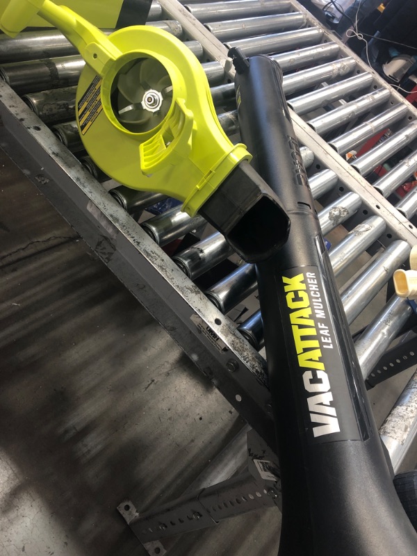 Photo 3 of ***SEE NOTES*** RYOBI 40-Volt Lithium-Ion Cordless Battery Leaf Vacuum/Mulcher (Tool Only)