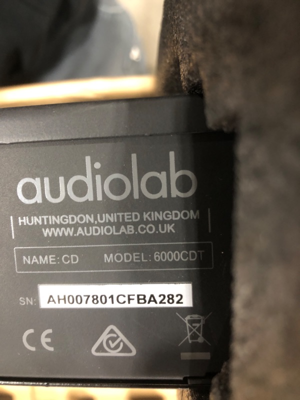 Photo 4 of ***USED - POWERS ON - UNABLE TO TEST FURTHER***
Audiolab 6000CDT Dedicated CD Transport with Remote - Black