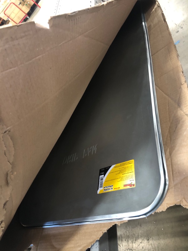 Photo 1 of LUMAX LX-1715 Silver 47" x 25" x 1/2" Galvanized Drip Pan Rust Resistant Keeps Garage, Driveways or Automotive Show-Room Floors Safe and Clean from Fluid Drippings.