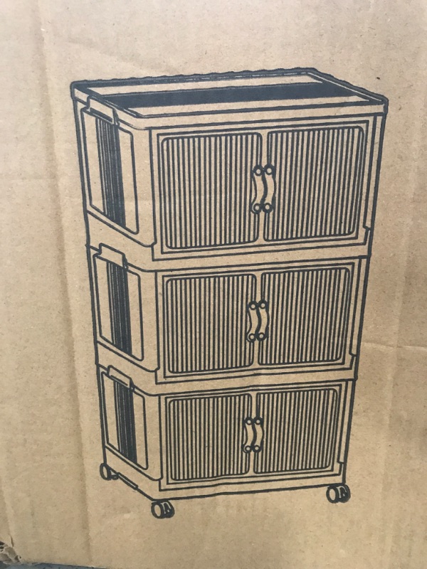 Photo 1 of 3 tier storage buckets