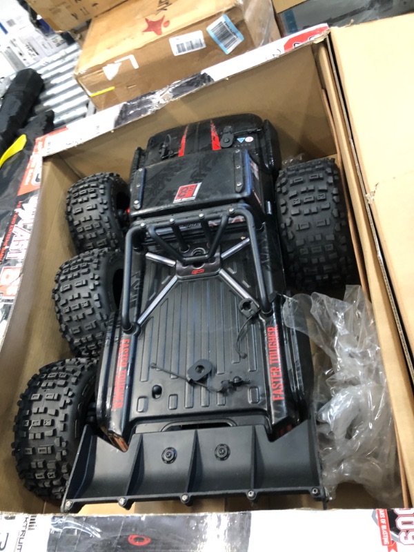 Photo 2 of **PARTS ONLY**READ NOTES**ARRMA RC Truck Outcast 4X4 8S BLX 1/5 Stunt Truck Black RTR(Transmitter and Receiver Included, 