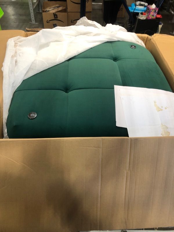 Photo 3 of ***SEE NOTES*** Eafurn Free Combination Modular Sectional Sofa, L Shaped Cloud Couch with Reversible Ottoman,4 Seater Button Tufted Corner Sofa&Couches for Comfy Upholstery Living Room Furniture Sets, Green Velvet Free Combination Modular Sectional Sofa G