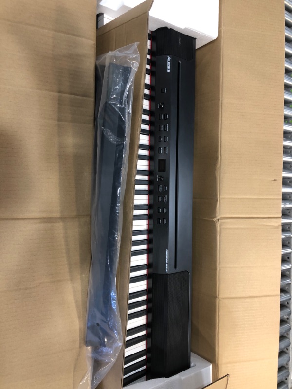 Photo 2 of In great condition. Alesis Prestige Artist - 88 Key Digital Piano with Full Size Graded Hammer Action Weighted Keys, Multi-Sampled Sounds, Speakers, FX and 256 Polyphony Prestige Artist Piano Only