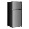 Photo 1 of 18.5 in. W, 4.5 cu. ft. 2-Door Mini Refrigerator, with Freezer in Platinum Steel
