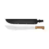 Photo 1 of 18 in. Machete with Carbon Steel Blade and Wood Handle with Nylon Sheath
