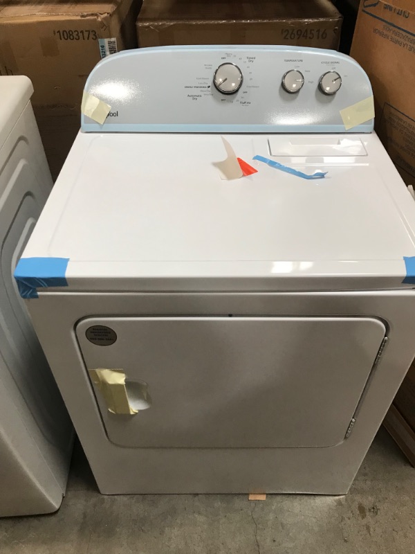 Photo 2 of Whirlpool 7-cu ft Electric Dryer (White)
