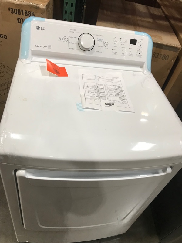 Photo 2 of LG 7.3-cu ft Electric Dryer (White) ENERGY STAR
