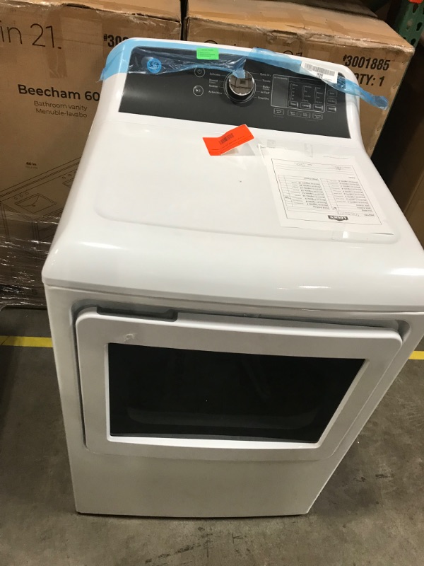 Photo 2 of GE 7.4-cu ft Electric Dryer (White)
