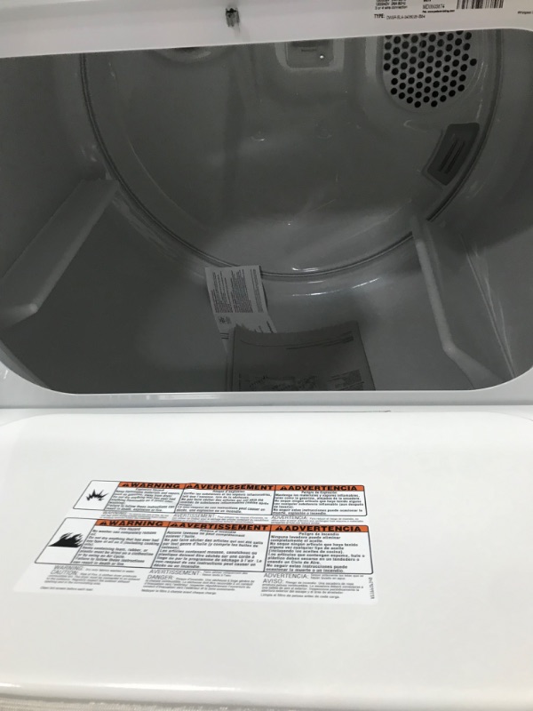 Photo 3 of Whirlpool 7-cu ft Electric Dryer (White)
