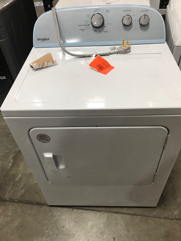 Photo 2 of Whirlpool 7-cu ft Electric Dryer (White)
