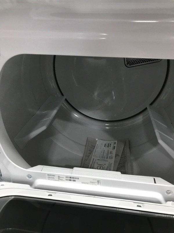 Photo 3 of Maytag SMART Capable 7.4-cu ft Smart Electric Dryer (White)
