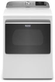 Photo 1 of Maytag SMART Capable 7.4-cu ft Smart Electric Dryer (White)
