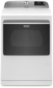 Photo 1 of Maytag Smart Capable 7.4-cu ft Steam Cycle Smart Electric Dryer (White) ENERGY STAR
