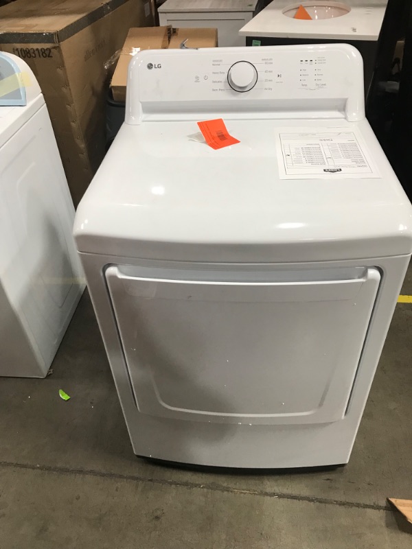 Photo 2 of LG 7.3-cu ft Electric Dryer (White) ENERGY STAR
