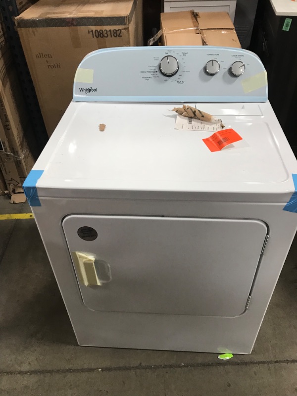 Photo 2 of Whirlpool 7-cu ft Electric Dryer (White)
