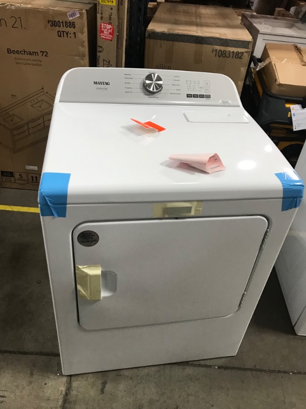Photo 1 of Maytag Pet Pro 7-cu ft Steam Cycle Electric Dryer (White)
