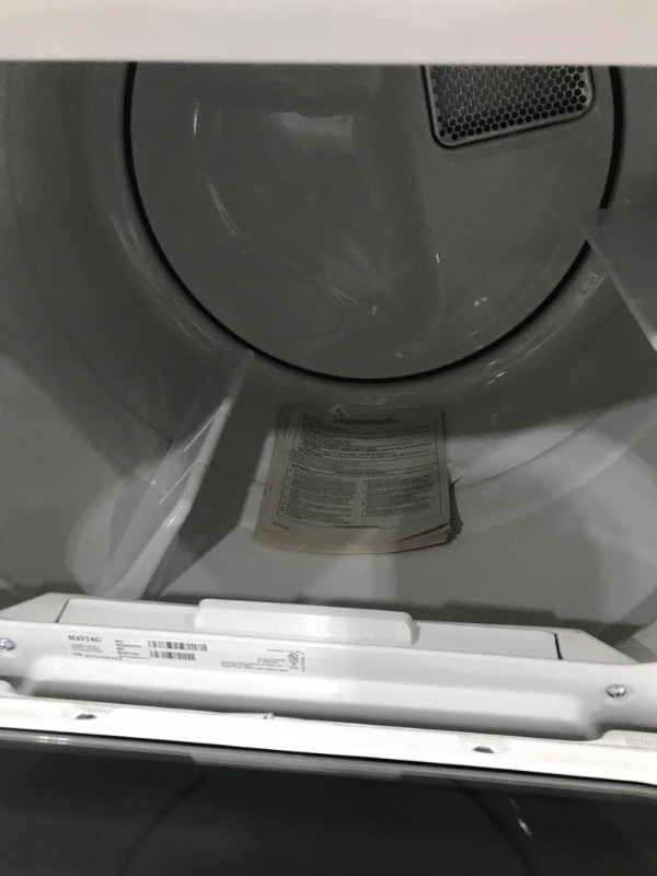 Photo 3 of Maytag SMART Capable 7.4-cu ft Smart Electric Dryer (White)
