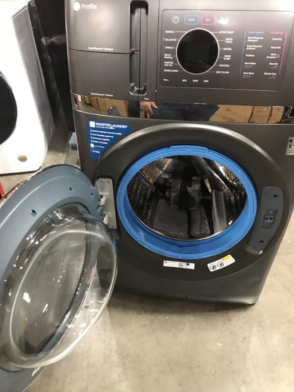 Photo 4 of PARTS ONLY READ NOTES
GE Profile 4.8-cu ft Capacity Carbon Graphite Ventless All-in-One Washer/Dryer Combo ENERGY STAR
