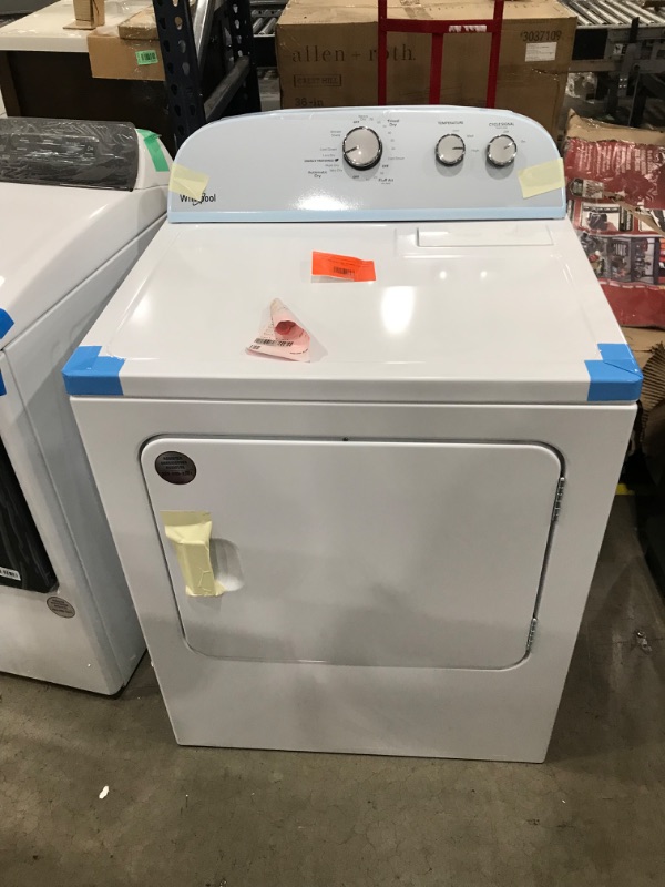 Photo 2 of Whirlpool 7-cu ft Electric Dryer (White)
