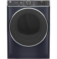 Photo 1 of GE 7.8-cu ft Stackable Steam Cycle Smart Electric Dryer (Sapphire Blue)
