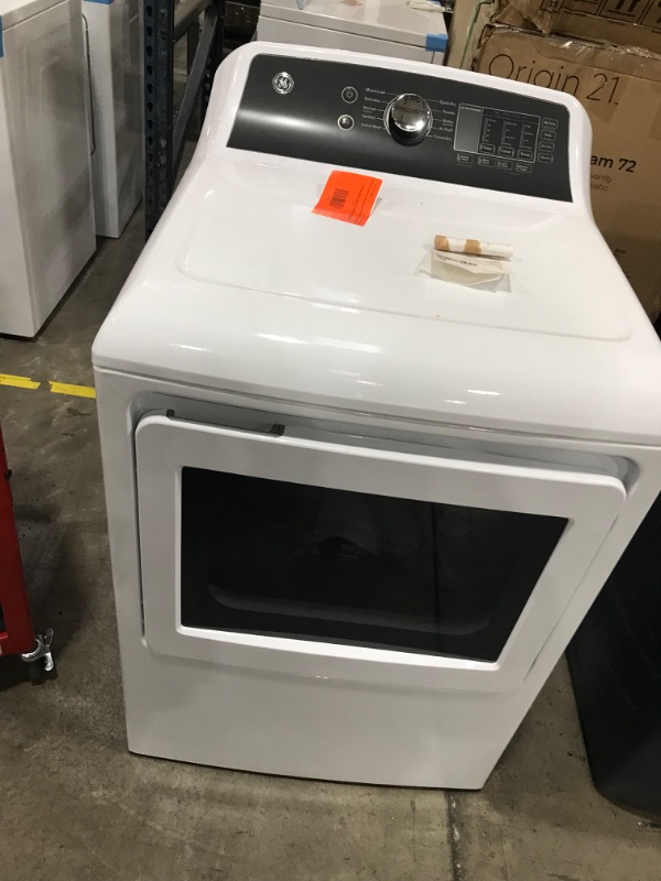 Photo 2 of GE 7.4-cu ft Electric Dryer (White)
