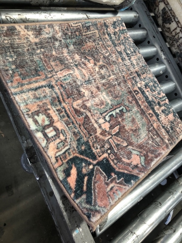 Photo 1 of Loloi II MAT-02 Terracotta / Lagoon - 18 x 18 ******Sample***