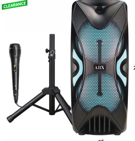 Photo 1 of Audiobox 2 x 8" Stacked PA Speaker with Stand