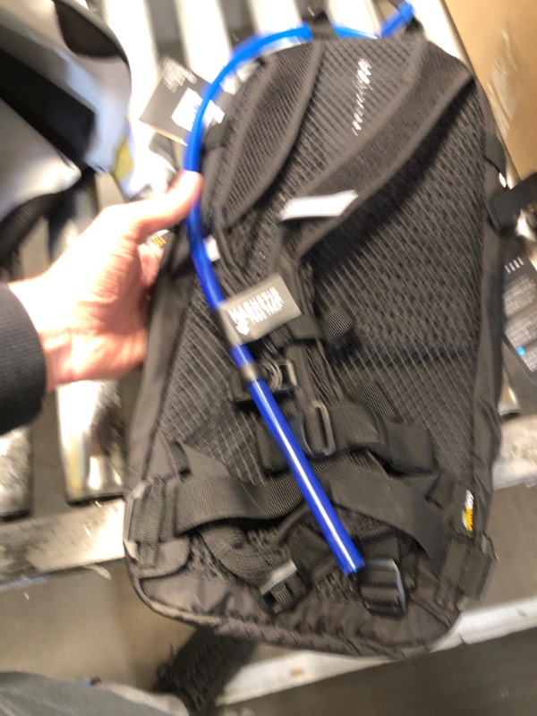 Photo 2 of **NEW BUT MISSING NOZZLE**  CamelBak M.U.L.E. 12 Mountain Biking Hydration Backpack - Easy Refilling Hydration Backpack - Magnetic Tube Trap 100oz Black