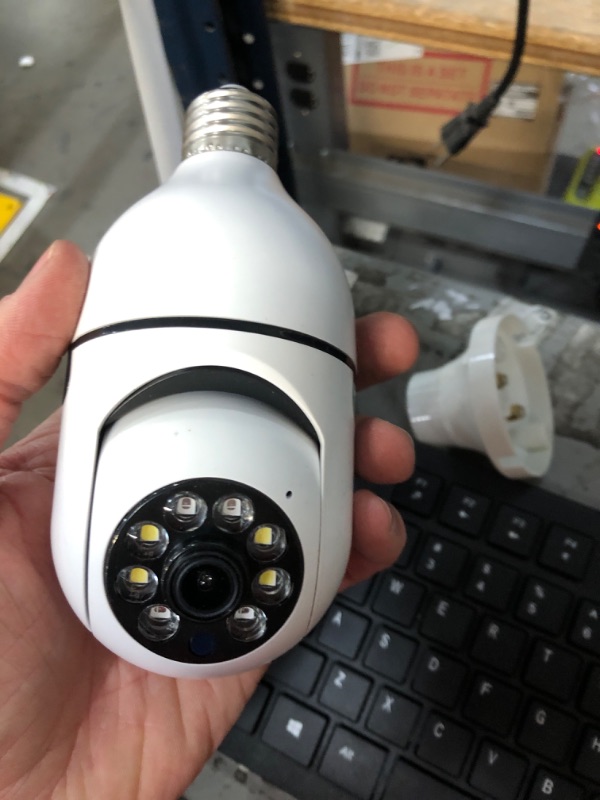 Photo 2 of Light Bulb Camera - Indoor Camera with Motion Detection, WiFi Camera, Live-Stream & Recording - 360 Camera, 2 Way Audio, Indoor Security Camera, Pet Camera - Baby Camera Monitor